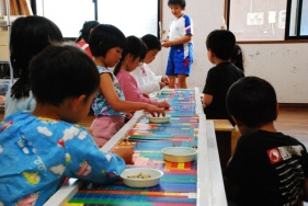 かずの木のコリントゲームコース。できたかな?